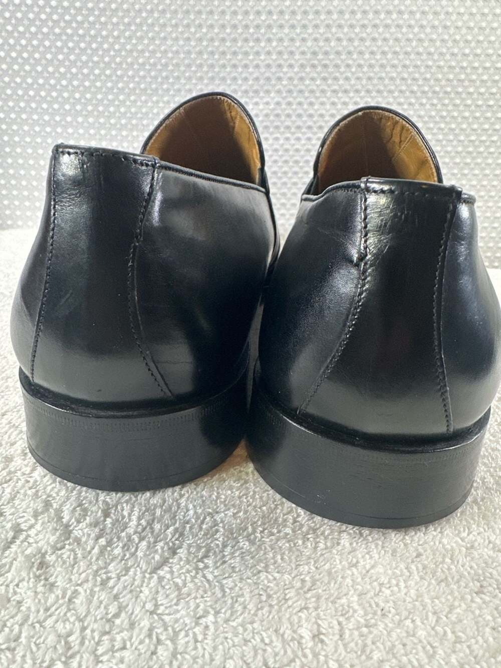 Caporicci Black Leather Penny Loafers Made in Italy - Picture 14 of 16